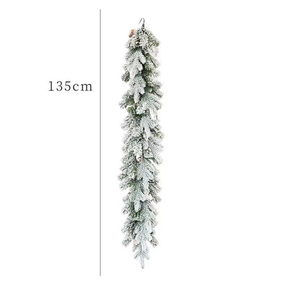 135cm Christmas Rattan Encryption With Pine Cones Christmas Ornaments