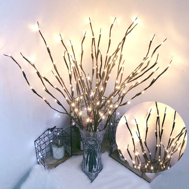 20 Light Tree Branch Light String Christmas Decorations for Home Christmas