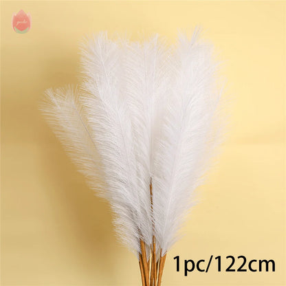 1PCs Artificial Pampas Grass Plant for Home Decor Artificial Flowers