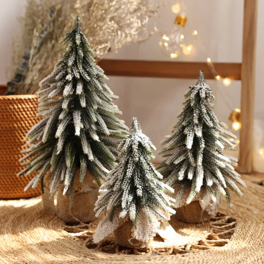 2023 Mini PE Christmas Tree Decoration Pine Topping Table Christmas