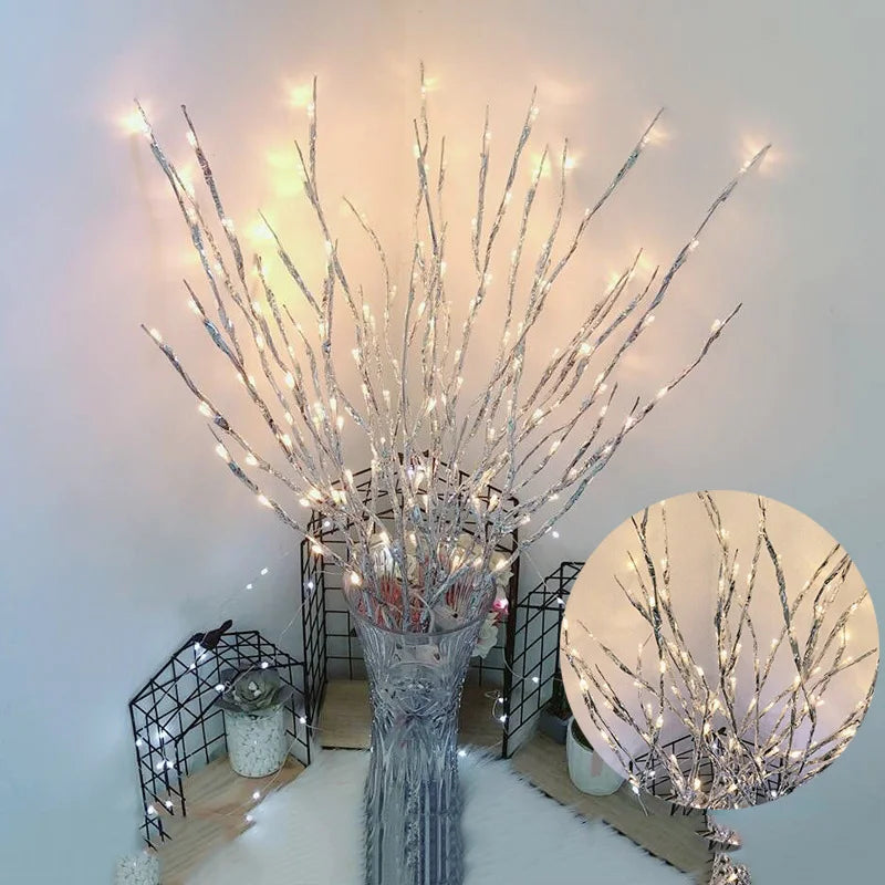 20 Light Tree Branch Light String Christmas Decorations for Home Christmas