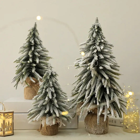 Artificial Mini PE Christmas Tree Cedar Tree DIY Crafts Desktop Decoration