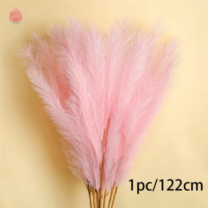 1PCs Artificial Pampas Grass Plant for Home Decor Artificial Flowers