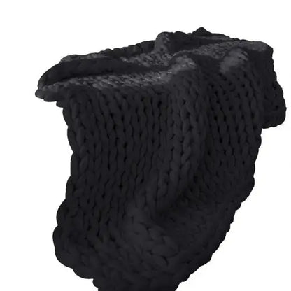 6cm Fashion Hand Wool Knitted Blanket Thick Yarn Merino Wool Blanket