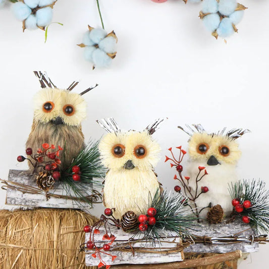 Nature Animal Owl Festival Decorations, Party Christmas Decoration,10.6 "