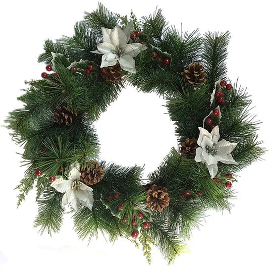 Custom Handmade Door Hanging Christmas Flowers for Home Decor