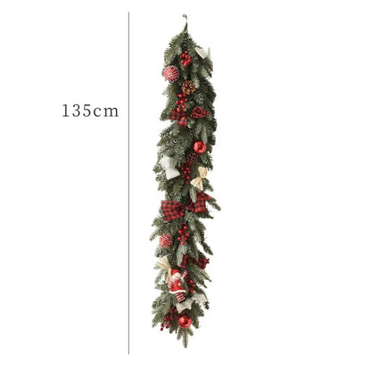 135cm Christmas Rattan Encryption With Pine Cones Christmas Ornaments