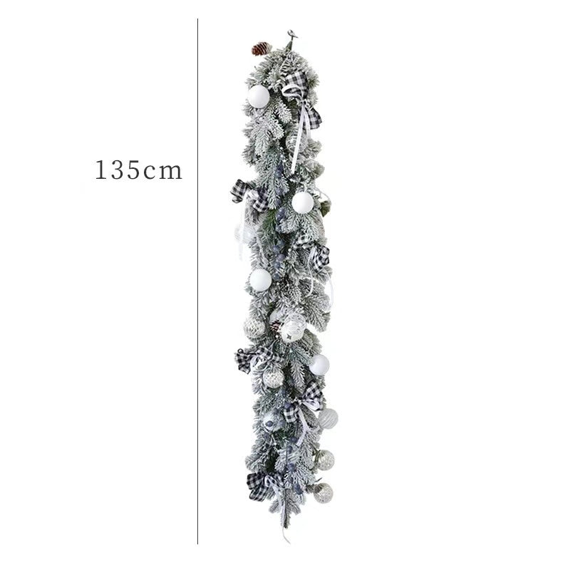 135cm Christmas Rattan Encryption With Pine Cones Christmas Ornaments