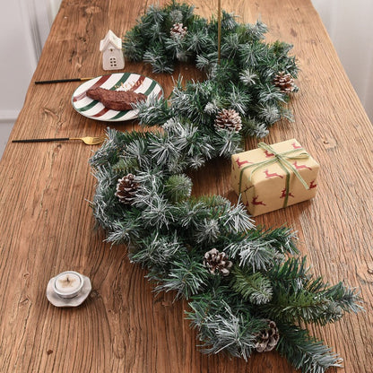 135cm Christmas Rattan Encryption With Pine Cones Christmas Ornaments