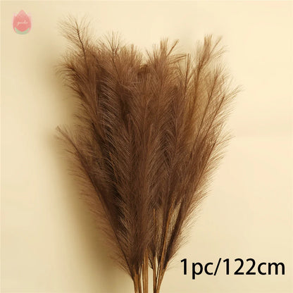 1PCs Artificial Pampas Grass Plant for Home Decor Artificial Flowers